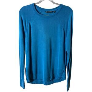 Athleta Turquoise Crew Neck Pullover